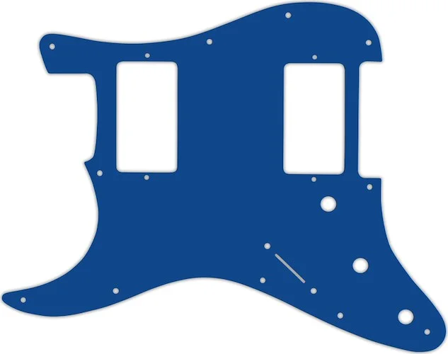WD Custom Pickguard For Left Hand Dual Humbucker Fender Stratocaster #08 Blue/White/Blue