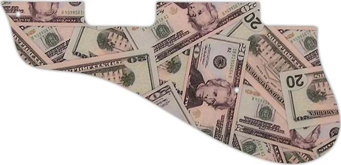 WD Custom Pickguard For Left Hand Epiphone 1961-1970 Casino #G16 Money Graphic