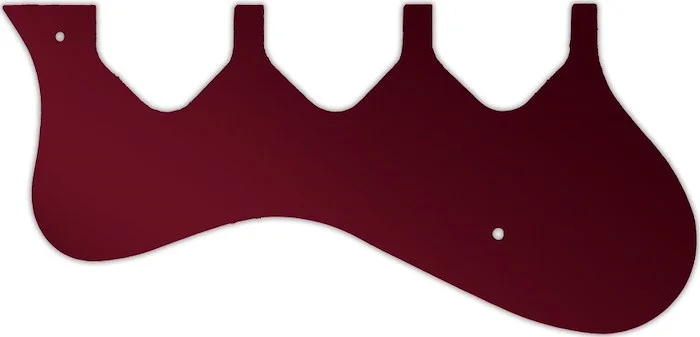 WD Custom Pickguard For Left Hand Epiphone 2011-Present Riviera Custom P93 #10R Red Mirror