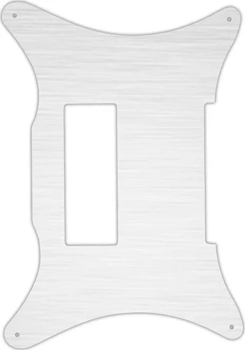 WD Custom Pickguard For Left Hand Epiphone 50th Anniversary 1962 Crestwood #13 Simulated Brushed Silver/Black 