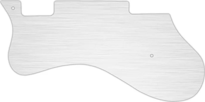 WD Custom Pickguard For Left Hand Epiphone Riviera #13 Simulated Brushed Silver/Black PVC