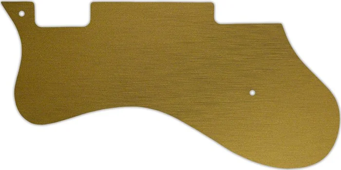 WD Custom Pickguard For Left Hand Epiphone Riviera #14 Simulated Brushed Gold/Black PVC