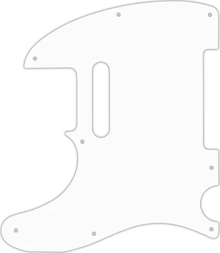 WD Custom Pickguard For Left Hand Fender 1954-Present USA or 2002-Present Made In Mexico Telecaster #02M White