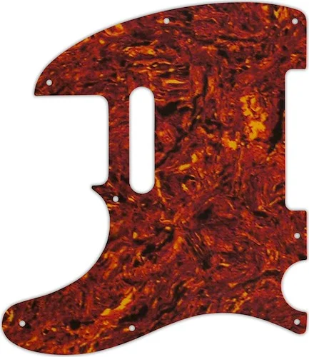 WD Custom Pickguard For Left Hand Fender 1954-Present USA or 2002-Present Made In Mexico Telecaster #05W Tortoise Shell/White
