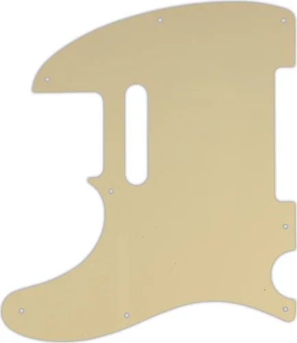 WD Custom Pickguard For Left Hand Fender 1954-Present USA or 2002-Present Made In Mexico Telecaster #06B Cream