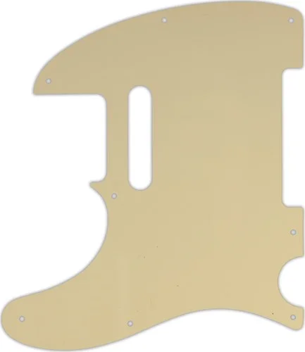 WD Custom Pickguard For Left Hand Fender 1954-Present USA or 2002-Present Made In Mexico Telecaster #06 Cream