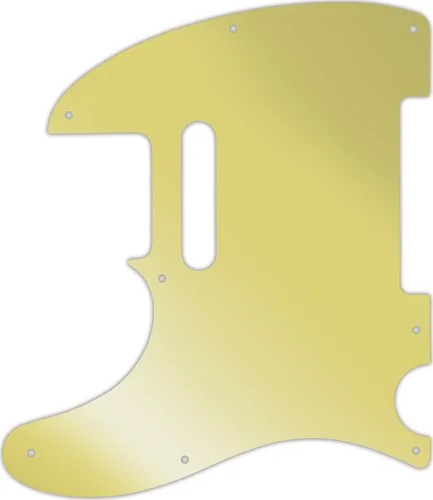 WD Custom Pickguard For Left Hand Fender 1954-Present USA or 2002-Present Made In Mexico Telecaster #10GD Gold