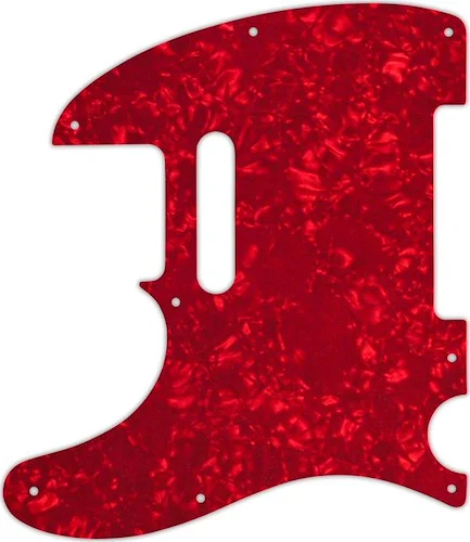 WD Custom Pickguard For Left Hand Fender 1954-Present USA or 2002-Present Made In Mexico Telecaster #28R Red P