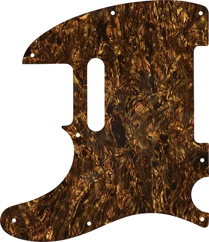 WD Custom Pickguard For Left Hand Fender 1954-Present USA or 2002-Present Made In Mexico Telecaster #28TBP Tortoise Brown Pearl