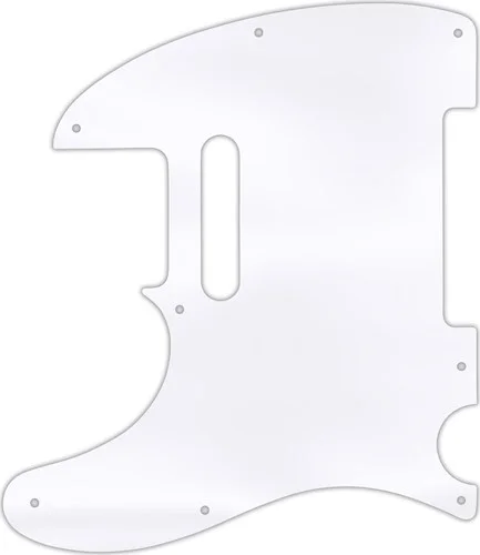 WD Custom Pickguard For Left Hand Fender 1954-Present USA or 2002-Present Made In Mexico Telecaster #45 Clear 