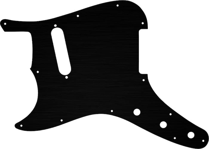 WD Custom Pickguard For Left Hand Fender 1957-1976 Musicmaster #27 Simulated Black Anodized