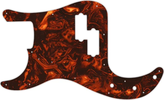 WD Custom Pickguard For Left Hand Fender 1962-1964 Precision Bass #05F Faux Tortiose