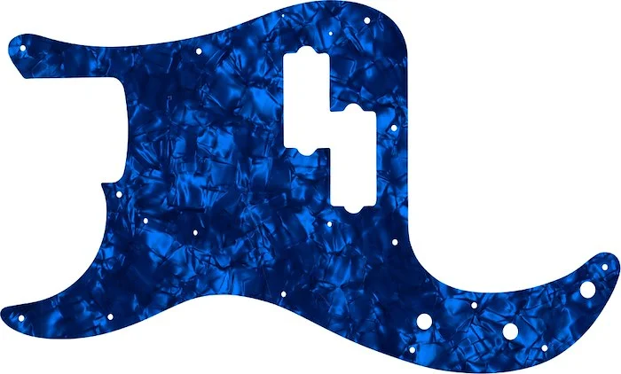 WD Custom Pickguard For Left Hand Fender 1962-1964 Precision Bass #28DBP Dark Blue Pearl/Black/White/Black