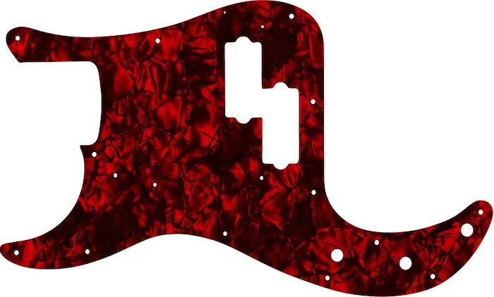 WD Custom Pickguard For Left Hand Fender 1962-1964 Precision Bass #28DRP Dark Red Pearl/Black/White/Black