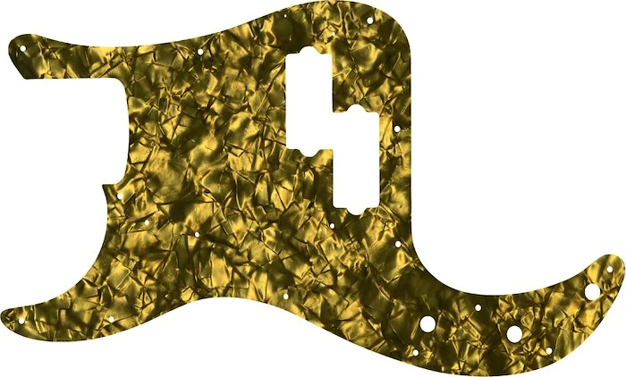 WD Custom Pickguard For Left Hand Fender 1962-1964 Precision Bass #28GD Gold Pearl/Black/White/Black