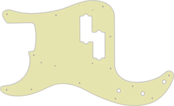 WD Custom Pickguard For Left Hand Fender 1962-1964 Precision Bass #34S Mint Green Solid
