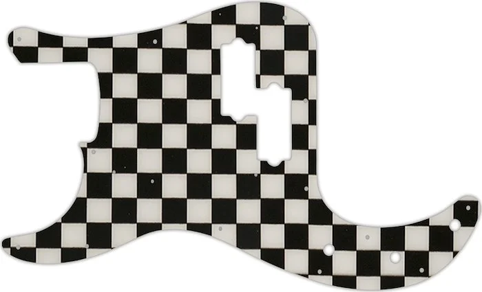 WD Custom Pickguard For Left Hand Fender 1962-1964 Precision Bass #CK01 Checkerboard Graphic