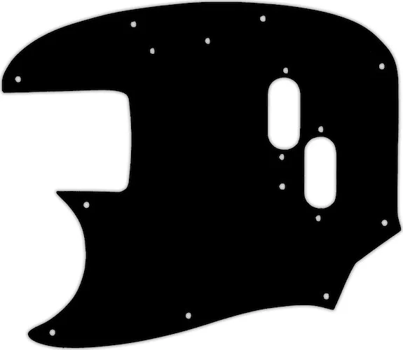 WD Custom Pickguard For Left Hand Fender 1966-1983 USA Mustang Bass #03P Black/Parchment/Black