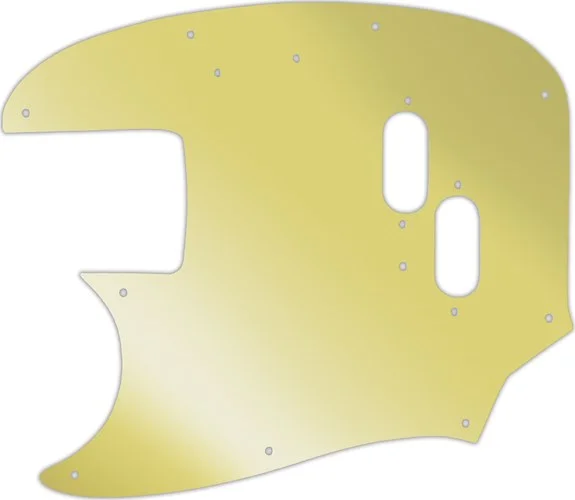 WD Custom Pickguard For Left Hand Fender 1966-1983 USA Mustang Bass #10GD Gold Mirror