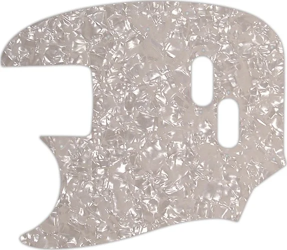 WD Custom Pickguard For Left Hand Fender 1966-1983 USA Mustang Bass #28A Aged Pearl/White/Black/White