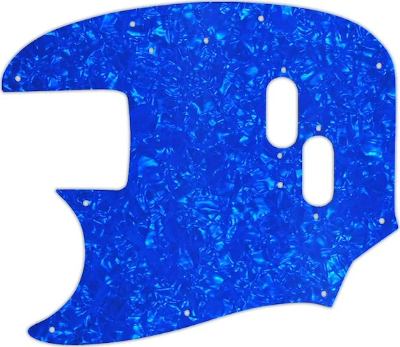 WD Custom Pickguard For Left Hand Fender 1966-1983 USA Mustang Bass #28BU Blue Pearl/White/Black/White