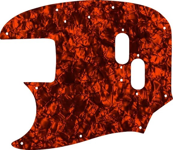WD Custom Pickguard For Left Hand Fender 1966-1983 USA Mustang Bass #28OP Orange Pearl/Black/White/Black