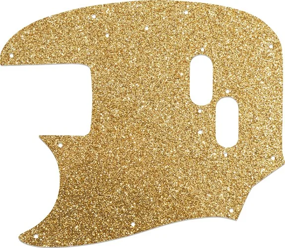 WD Custom Pickguard For Left Hand Fender 1966-1983 USA Mustang Bass #60RGS Rose Gold Sparkle 