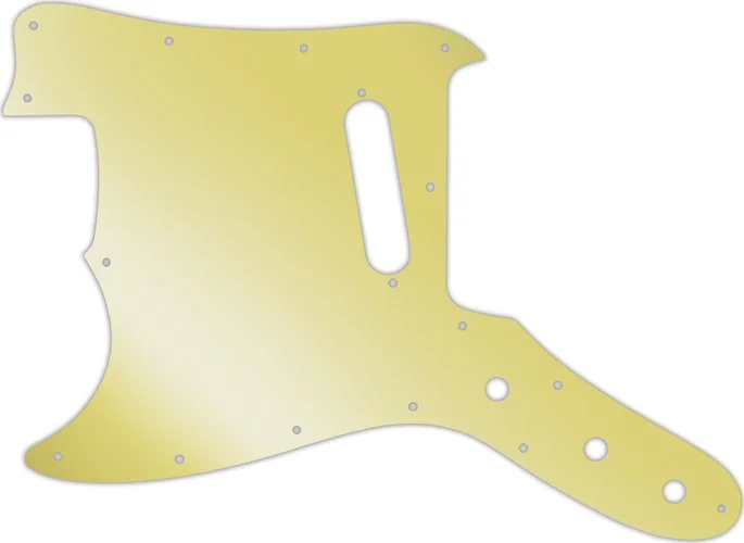 WD Custom Pickguard For Left Hand Fender 1967-1981 Bronco #10GD Gold Mirror