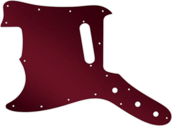 WD Custom Pickguard For Left Hand Fender 1967-1981 Bronco #10R Red Mirror