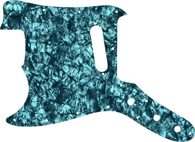 WD Custom Pickguard For Left Hand Fender 1967-1981 Bronco #28AQ Aqua Pearl/Black/White/Black