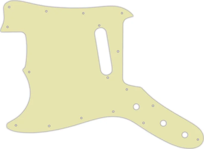 WD Custom Pickguard For Left Hand Fender 1967-1981 Bronco #34S Mint Green Solid