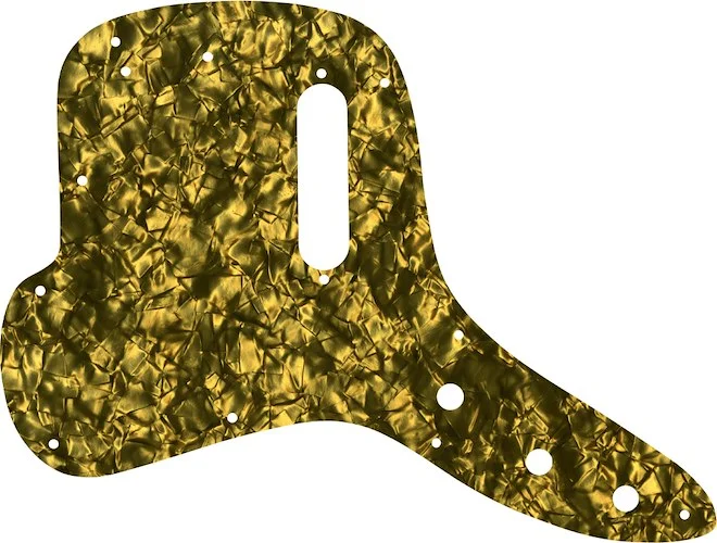 WD Custom Pickguard For Left Hand Fender 1971-1977 Musicmaster Bass #28GD Gold Pearl/Black/White/Black