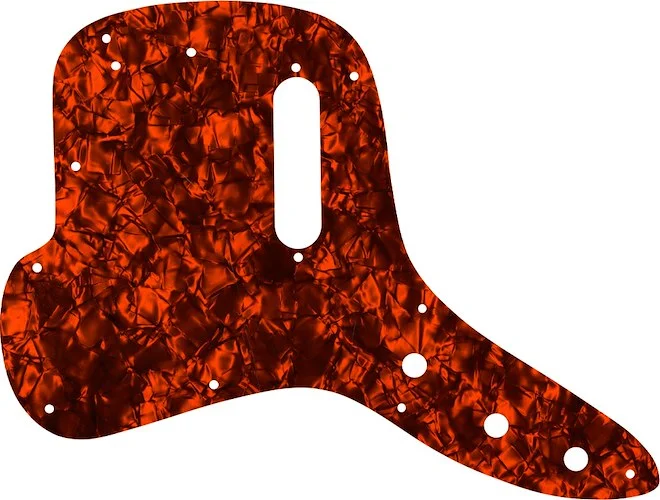 WD Custom Pickguard For Left Hand Fender 1971-1977 Musicmaster Bass #28OP Orange Pearl/Black/White/Black