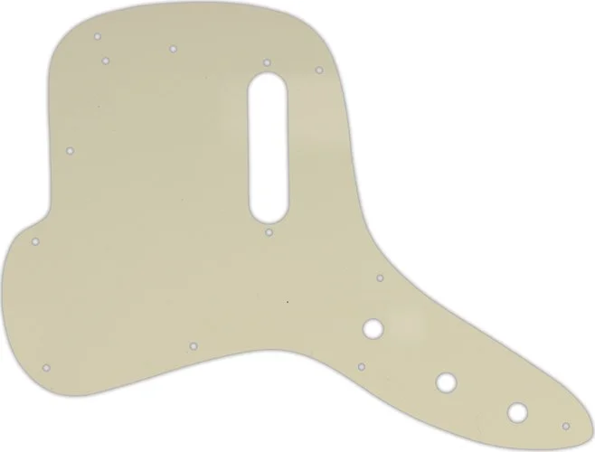 WD Custom Pickguard For Left Hand Fender 1971-1977 Musicmaster Bass #55T Parchment Thin