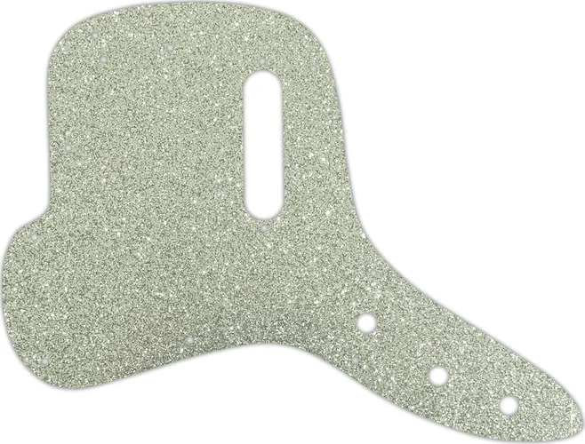 WD Custom Pickguard For Left Hand Fender 1971-1977 Musicmaster Bass #60SS Silver Sparkle 