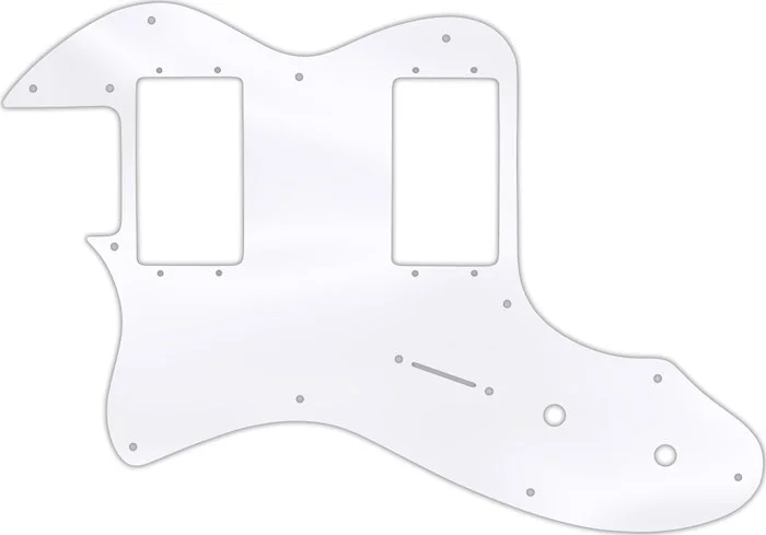 WD Custom Pickguard For Left Hand Fender 1972-1978 Vintage Telecaster Thinline With Humbuckers #45 Clear Acryl