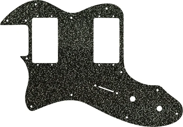 WD Custom Pickguard For Left Hand Fender 1972-1978 Vintage Telecaster Thinline With Humbuckers #60BS Black Sparkle 