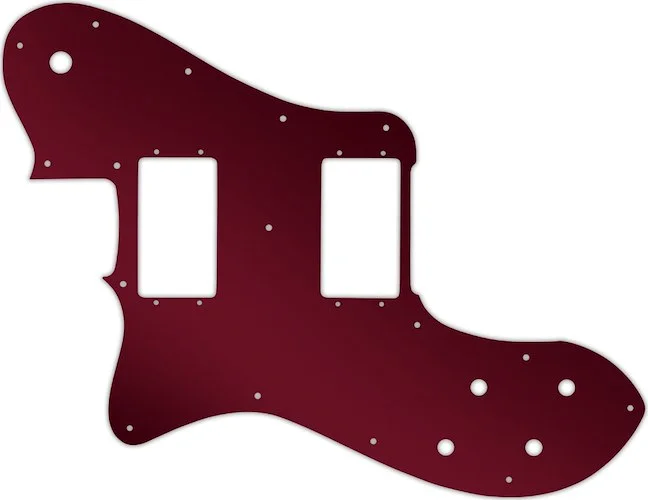 WD Custom Pickguard For Left Hand Fender 1972-1982 Vintage Telecaster Deluxe #10R Red Mirror