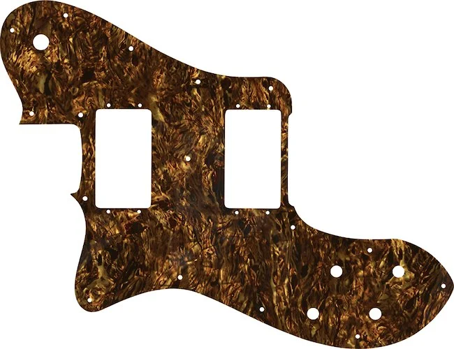WD Custom Pickguard For Left Hand Fender 1972-1982 Vintage Telecaster Deluxe #28TBP Tortoise Brown Pearl