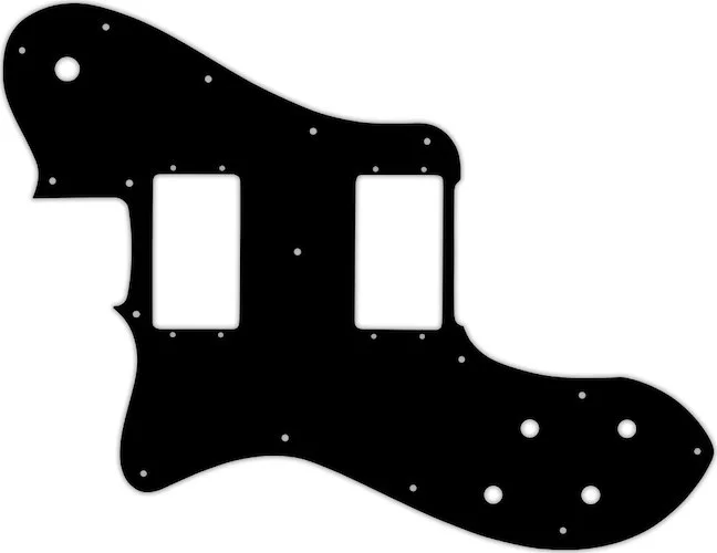 WD Custom Pickguard For Left Hand Fender 1972-1982 Vintage Telecaster Deluxe #29T Matte Black Thin