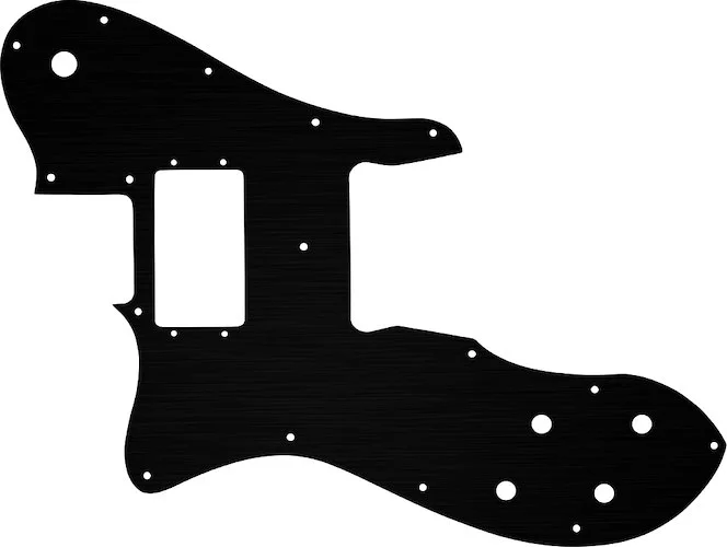 WD Custom Pickguard For Left Hand Fender 1972-1981 Vintage Telecaster Custom #27 Simulated Black Anodized