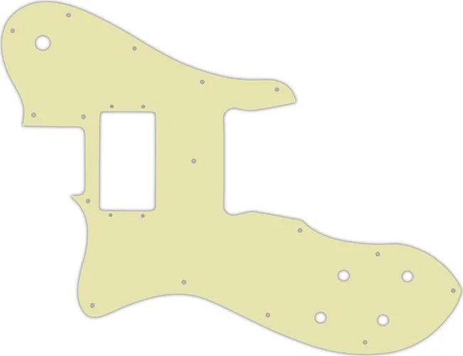 WD Custom Pickguard For Left Hand Fender 1972-1981 Vintage Telecaster Custom #34 Mint Green 3 Ply