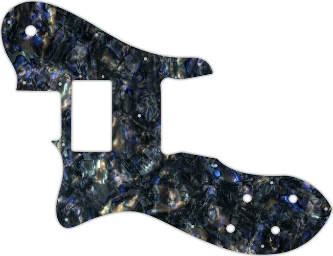 WD Custom Pickguard For Left Hand Fender 1972-1981 Vintage Telecaster Custom #35 Black Abalone