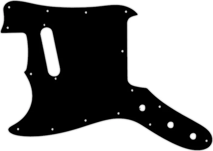 WD Custom Pickguard For Left Hand Fender 1976-1981 Musicmaster #29T Matte Black Thin