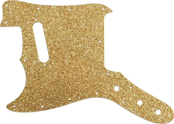 WD Custom Pickguard For Left Hand Fender 1976-1981 Musicmaster #60RGS Rose Gold Sparkle 