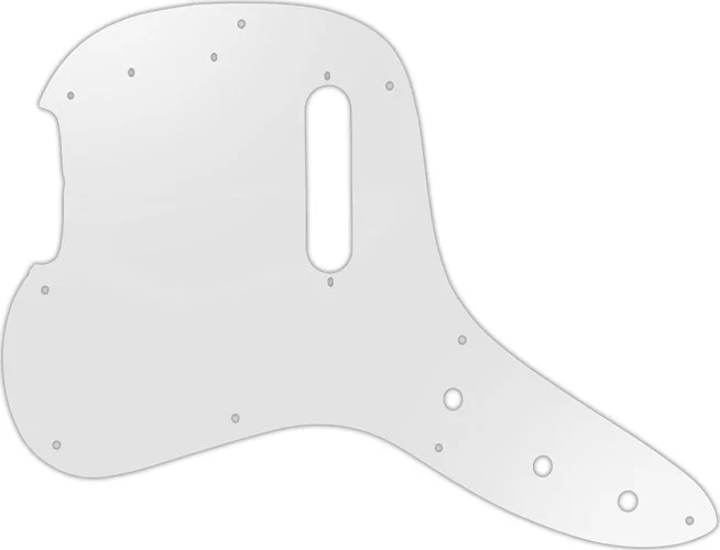 WD Custom Pickguard For Left Hand Fender 1978 Musicmaster Bass #22 Translucent Milk White