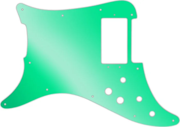 WD Custom Pickguard For Left Hand Fender 1979-1982 Lead I #10GR Green Mirror