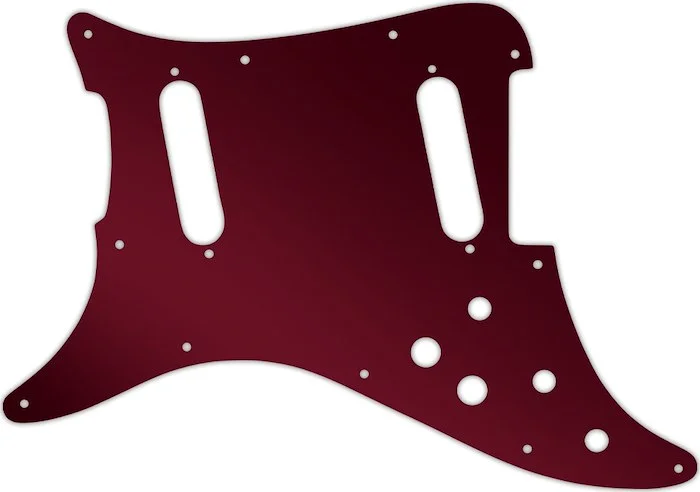 WD Custom Pickguard For Left Hand Fender 1979-1982 Lead II #10R Red Mirror