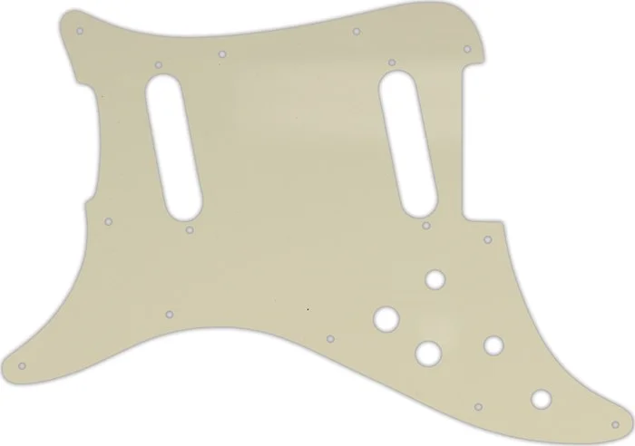 WD Custom Pickguard For Left Hand Fender 1979-1982 Lead II #55S Parchment Solid