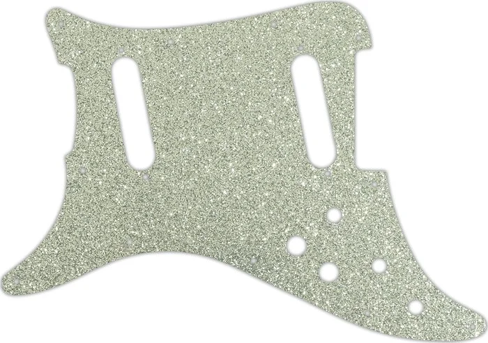 WD Custom Pickguard For Left Hand Fender 1979-1982 Lead II #60SS Silver Sparkle 